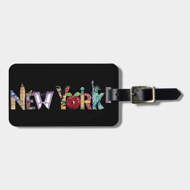 New York luggage tag (Front Horizontal)
