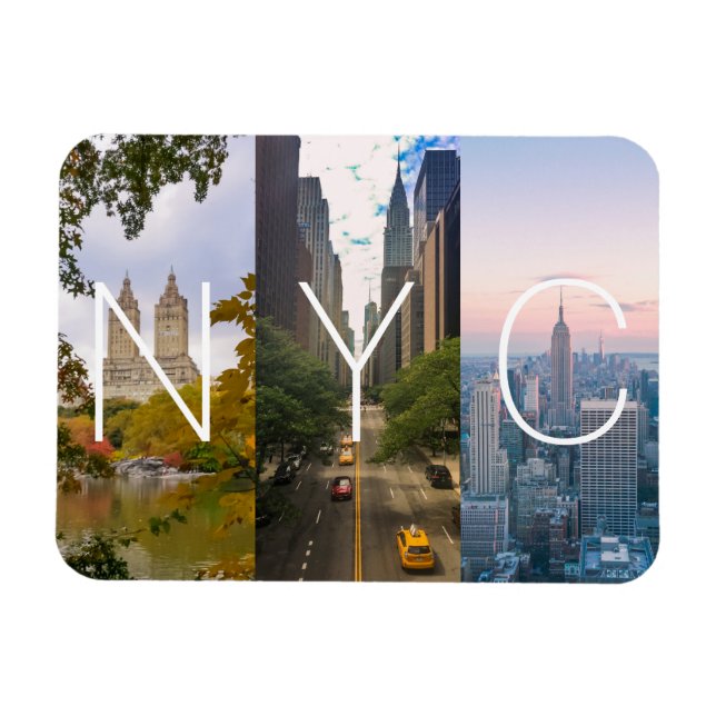 New York Manhattan NYC Magnet (Horizontal)