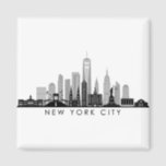 NEW YORK Manhatten USA City Skyline Silhouette Magnet<br><div class="desc">Skyline with many typical buildings,  sights and monuments of this city. If something special is to be added or you have a very individual request,  write to me.  And of course I look forward to your feedback.</div>