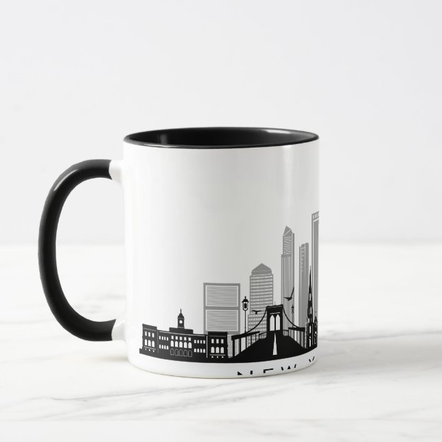 NEW YORK Manhatten USA City Skyline Silhouette Mug (Left)