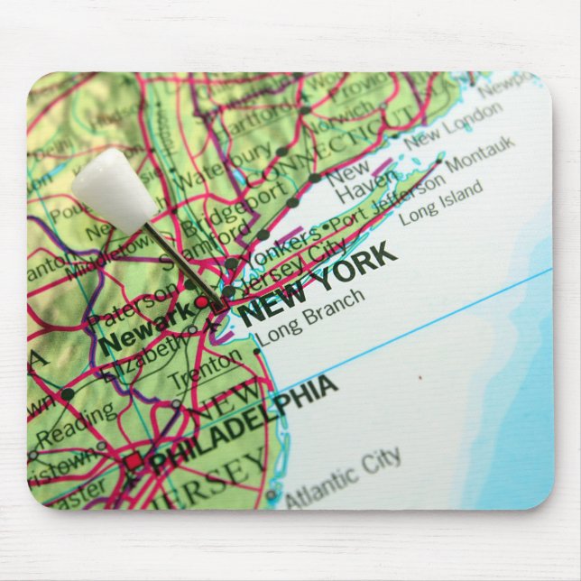 New York Map Mouse Mat (Front)