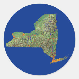 New York Map Sticker