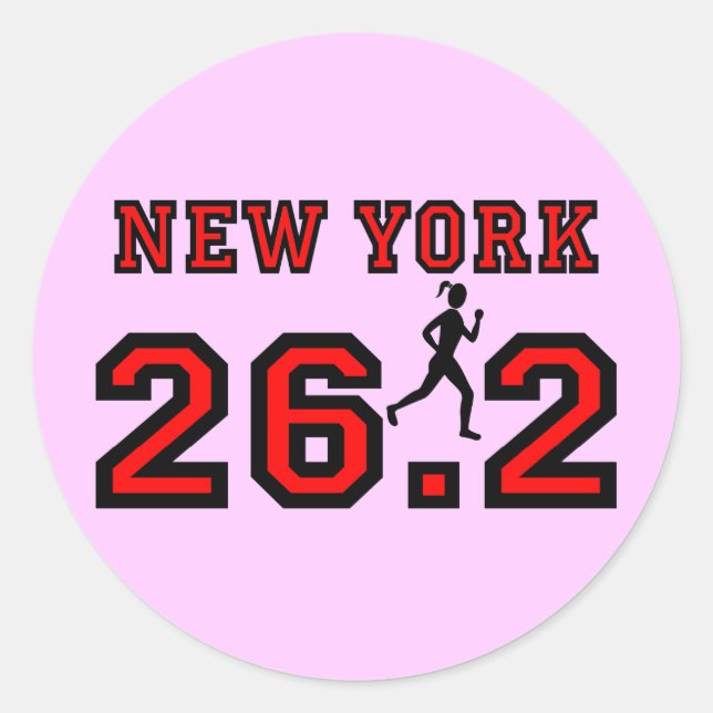 New York Marathon Classic Round Sticker (Front)