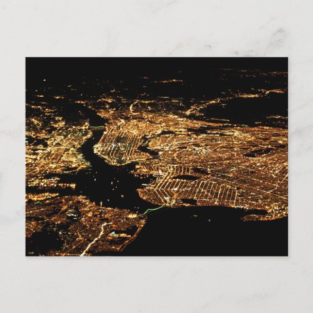 New York Metro Aerial Postcard (Front)