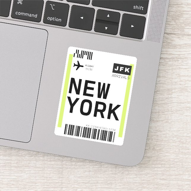 New York Mini Boarding Pass (Detail)