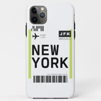New York Mini Boarding Pass iPhone 11 Pro Max Case