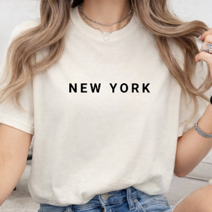 New York Modern Typography Custom USA State Name T-Shirt