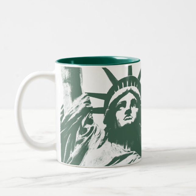 New York Mug New York Statue of Liberty Coffee Cup (Left)