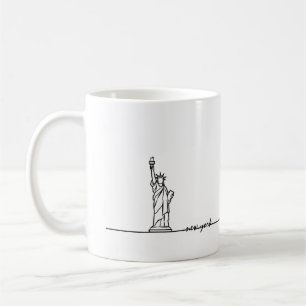 New York Mug, Statue of Liberty, New York Lover Coffee Mug