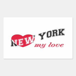 New York my love Rectangular Sticker