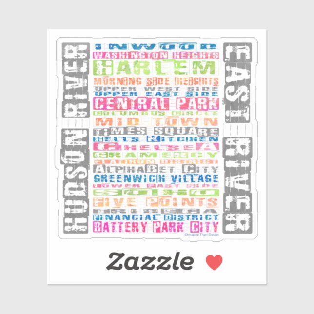 New York Neighbourhoods Rainbow (Sheet)