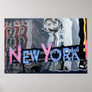 New York neon Poster