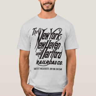 New York, New Haven and Hartford Railroad_BLK T-Shirt