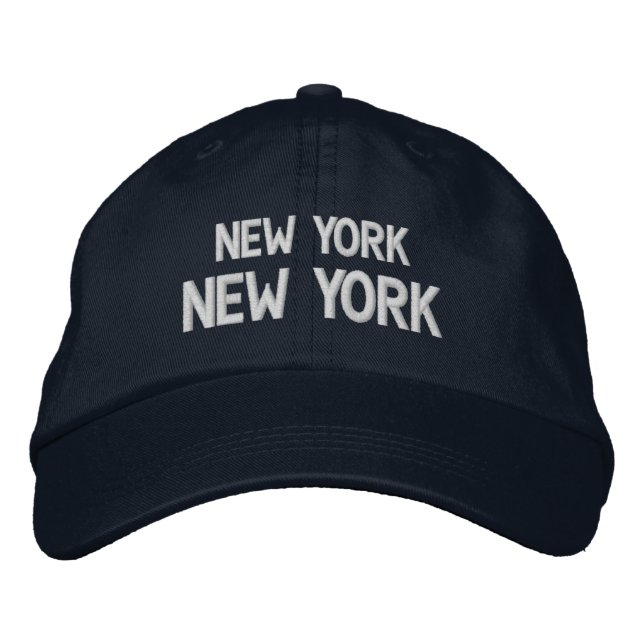 NEW YORK NEW YORK EMBROIDERED HAT (Front)