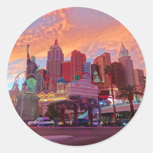 New York – New York Hotel #3-1 Stickers (Front)