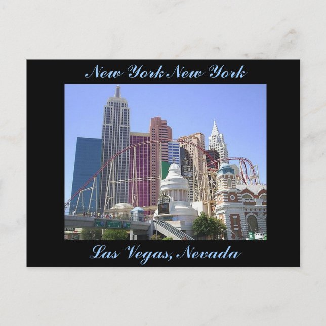 New York New York Hotel and Casino Postcard (Front)