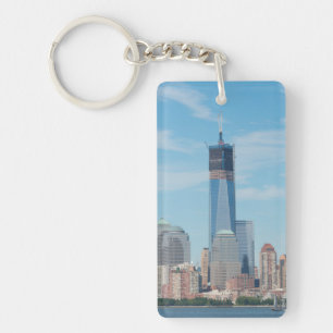 New York, New York. Manhattan City Skyline Key Ring