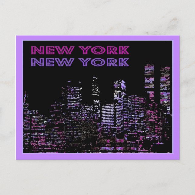 new york, new york postcard (Front)