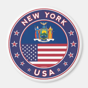 New York, New York sticker, phone case, bag Magnet