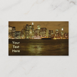 New York Night Business Card