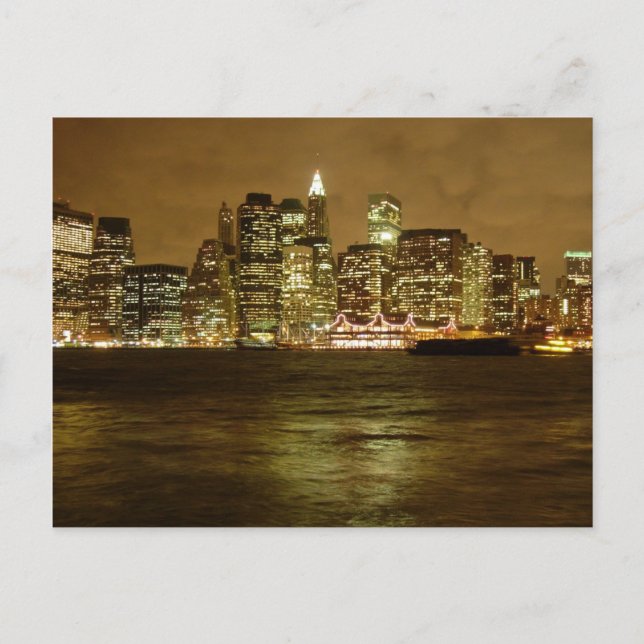 New York Night Postcard (Front)