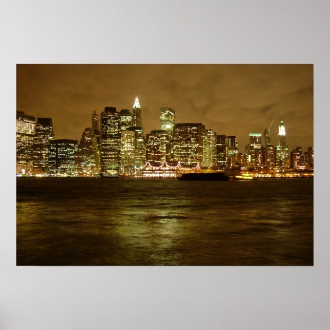 New York Night Poster/Print Poster (Front)