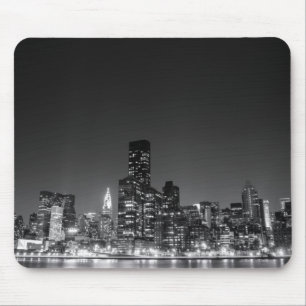 New York Night Skyline Mouse Mat