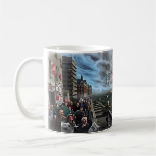 New York Night Walker Brooklyn Bridge Mug
