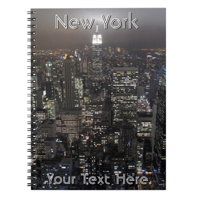 New York Notebook Personalised NY Souvenir Journal (Front)