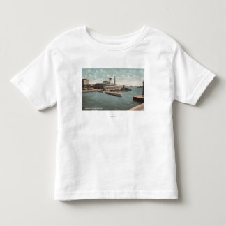New York, NY - Aquarium and Fireboat "New Toddler T-Shirt