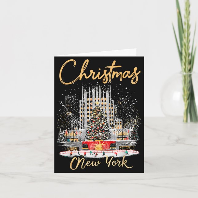 New York Ny Christmas Girl Trip Matching  Card (Front)