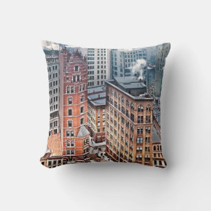 New York NY - Cluster of Skyscrapers c1900 Cushion