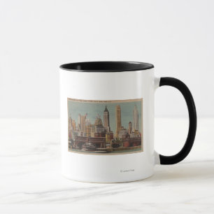 New York, NY - Downtown Skyline from Staten Mug