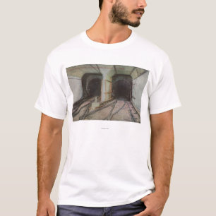 New York, NY - Hudson River Tunnel, Subway Syste T-Shirt