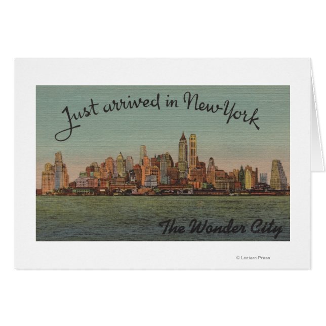New York, NY - Just Arrived - The Wonderful City (Front Horizontal)