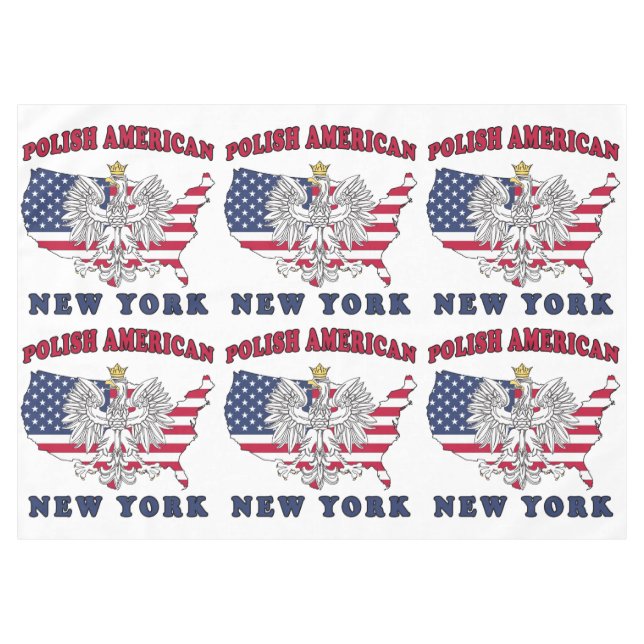 New York NY Polish Tablecloth (Front (Horizontal))