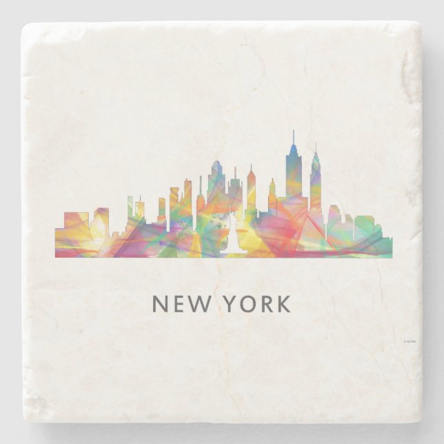 NEW YORK, NY SKYLINE WB1 - STONE COASTER (Front)