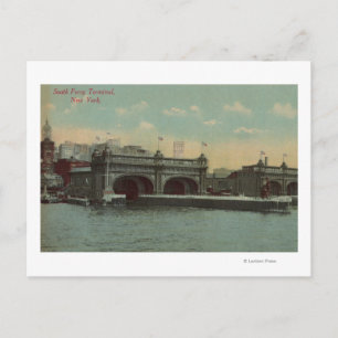 New York, NY - South Ferry Terminal Building Postcard