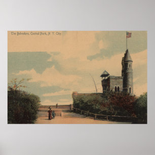 New York, NY - The Belvedere in Central Park Poster