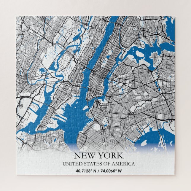 New York NY USA United States Travel City Map Jigsaw Puzzle (Vertical)