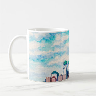 New York, NY, USA. Views on big city skyscrapers. Coffee Mug