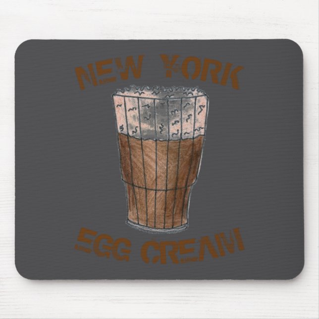New York Nyc Clic Egg Cream Soda Fountain _1  Mouse Mat (Front)