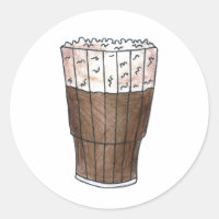 New York NYC Egg Cream Root Beer Float Stickers