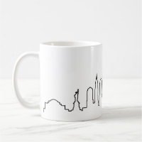 NEW YORK NYC Manhatten USA City Skyline Silhouette