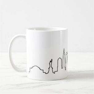NEW YORK NYC Manhatten USA City Skyline Silhouette Coffee Mug