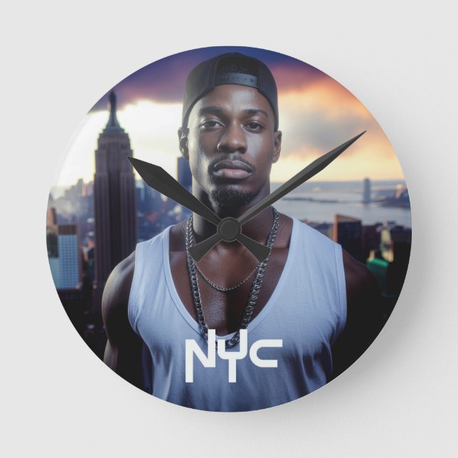 NEW YORK - NYC ROUND CLOCK (Front)