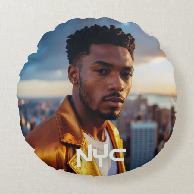 NEW YORK - NYC ROUND CUSHION (Front)