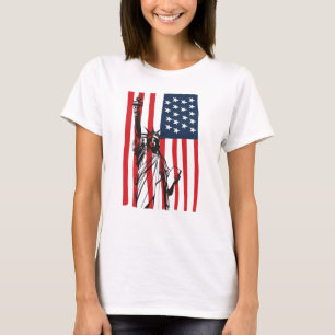 New York NYC Statue of Liberty USA America Flag T-Shirt