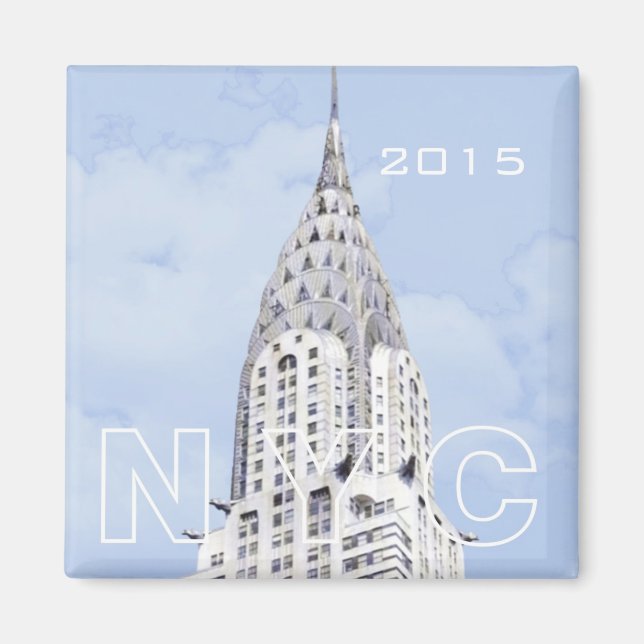 New York NYC Travel Photo Souvenir Fridge Magnet (Front)