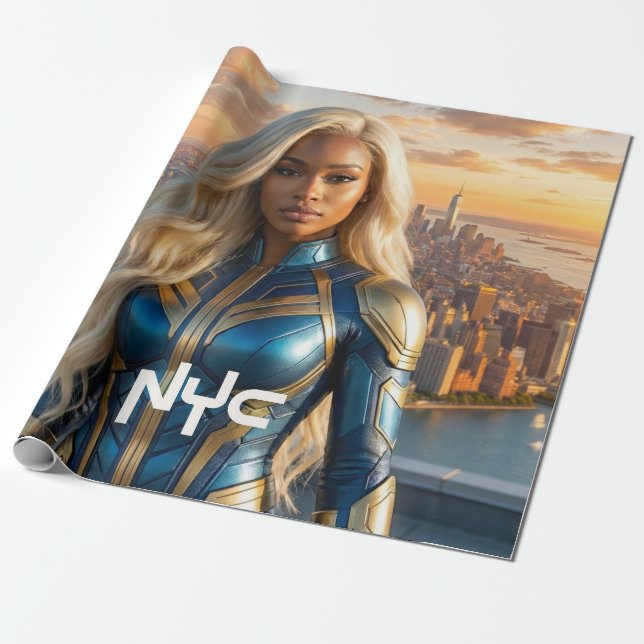 NEW YORK - NYC WRAPPING PAPER (Unrolled)
